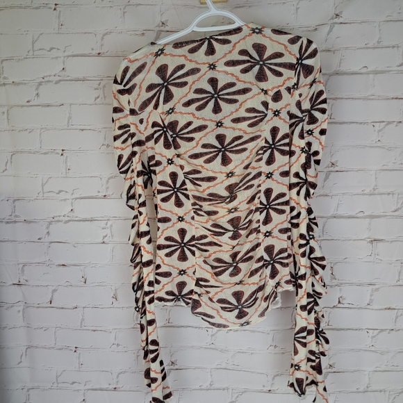 Free People Through The Meadow Top in White Sand Combo - Picture 7 of 10